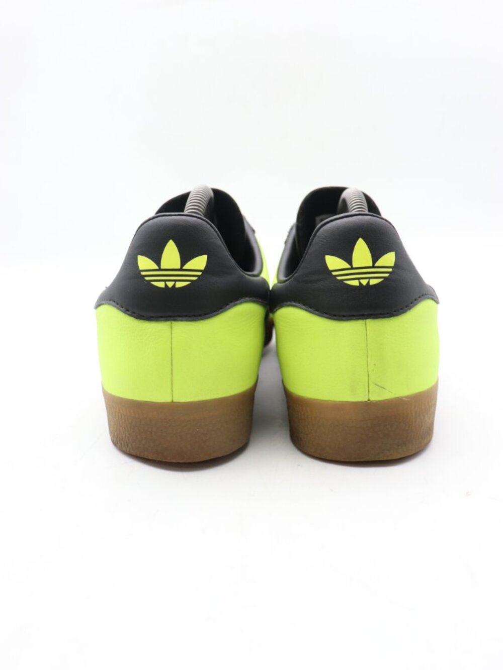 Mi Adidas Gazelle Neon Green Black Men's 9.5 Athletic Sneakers Lace Up BY2985 - Picture 5 of 9